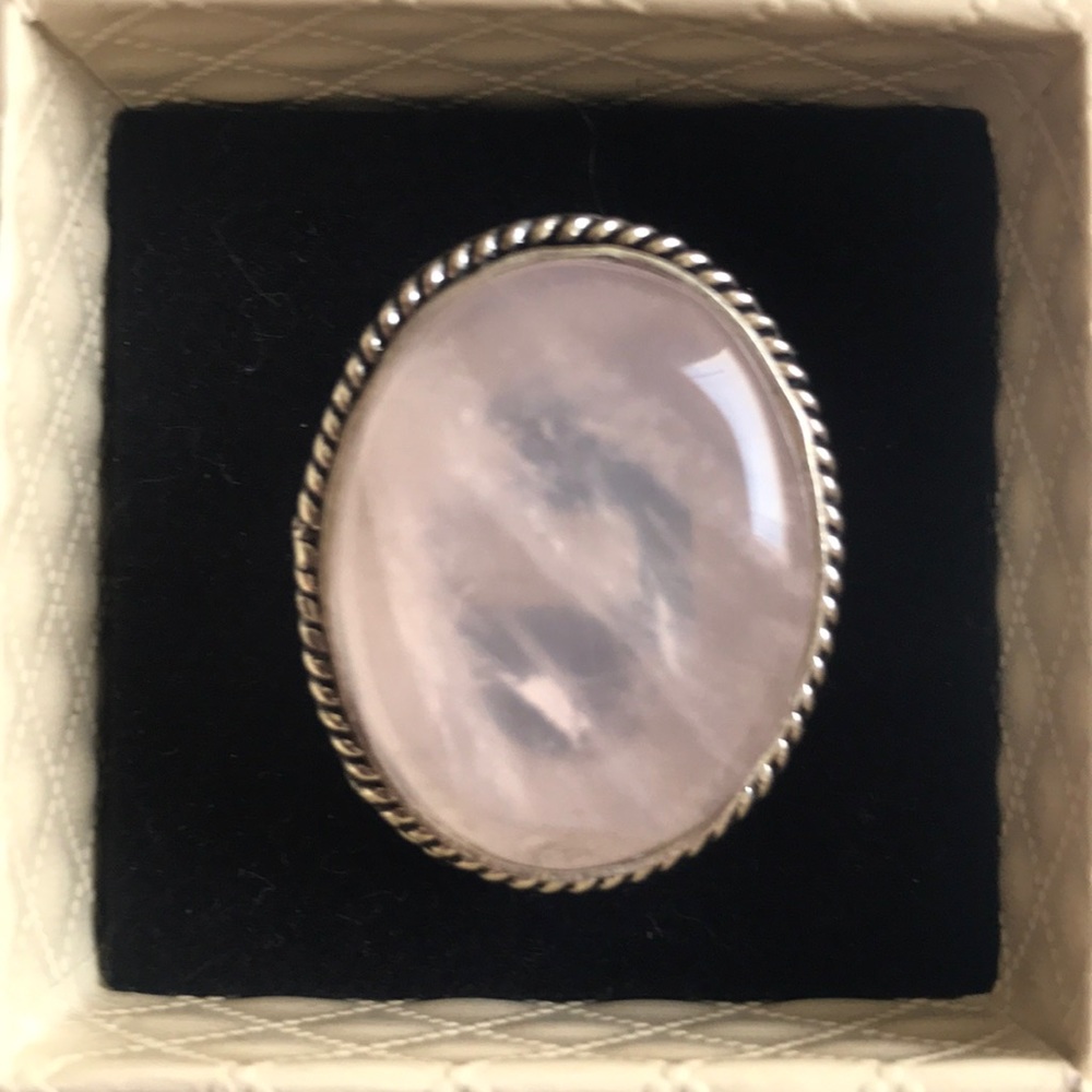 All You Need is Love! Oversized Rose Quartz Ring